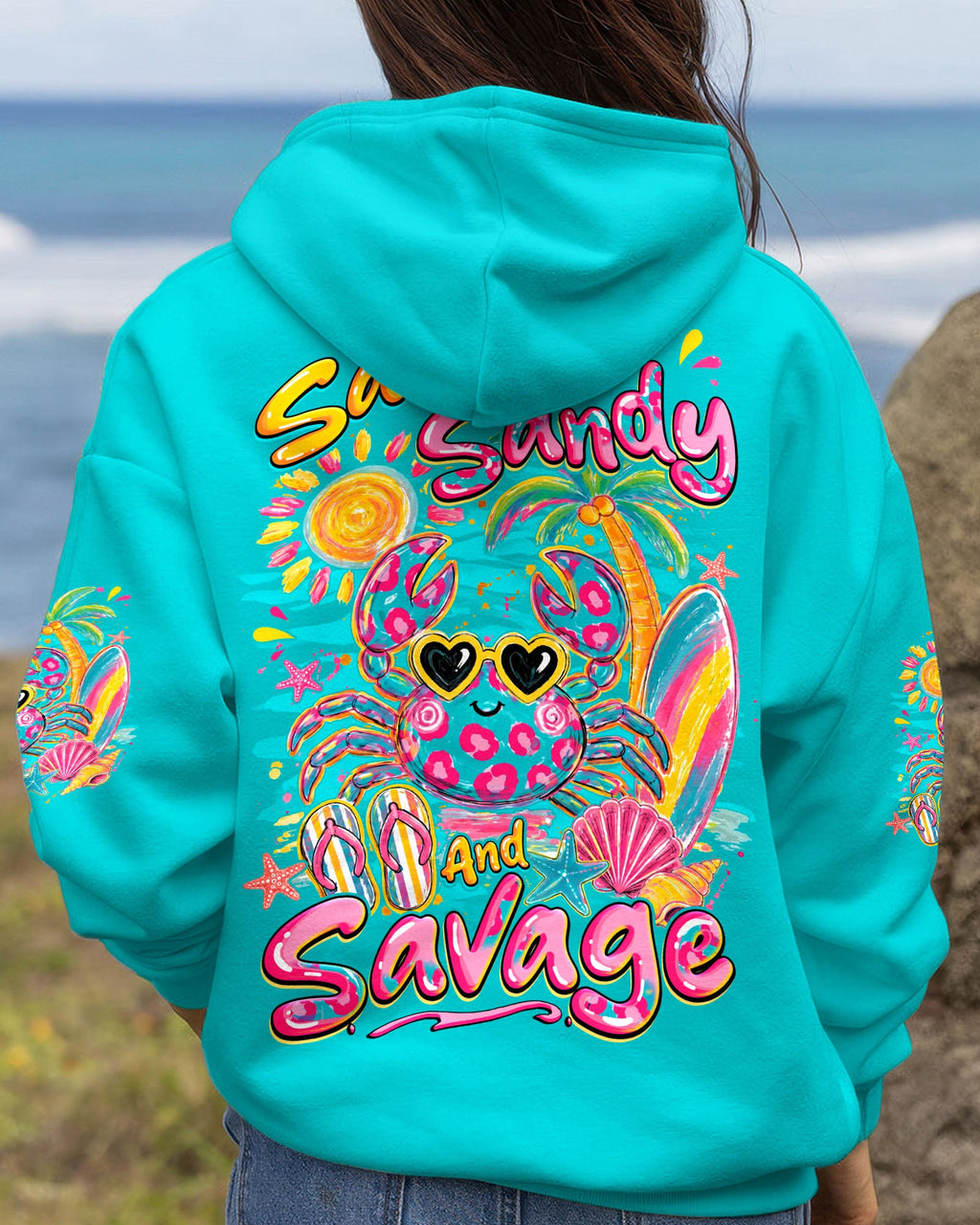 SALTY SANDY AND SAVAGE CRAB ALL OVER PRINT - TYQY1307263