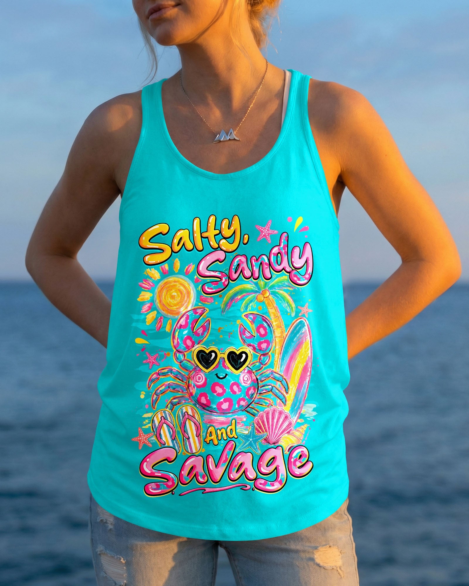 SALTY SANDY AND SAVAGE CRAB ALL OVER PRINT - TYQY1307263