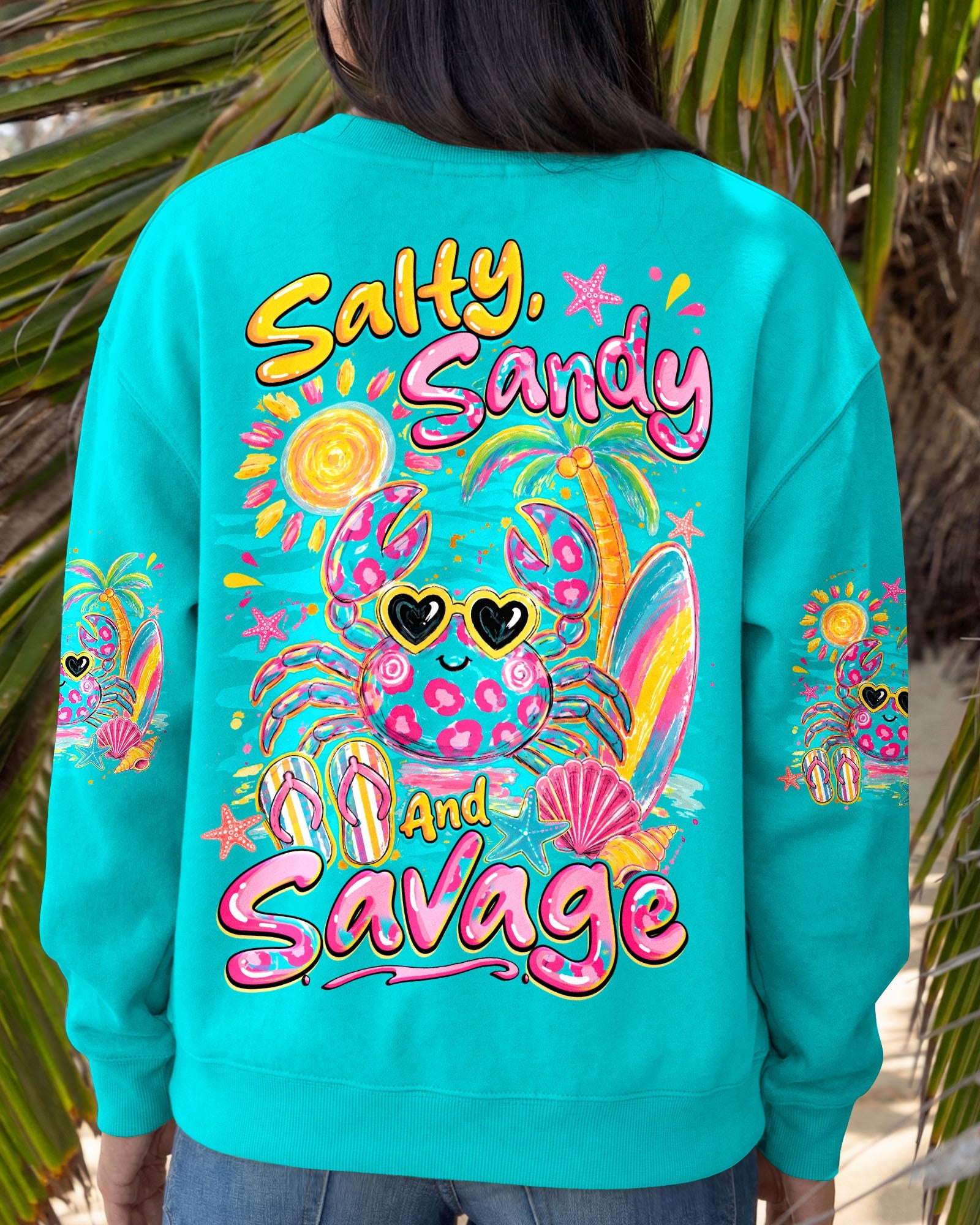 SALTY SANDY AND SAVAGE CRAB ALL OVER PRINT - TYQY1307263