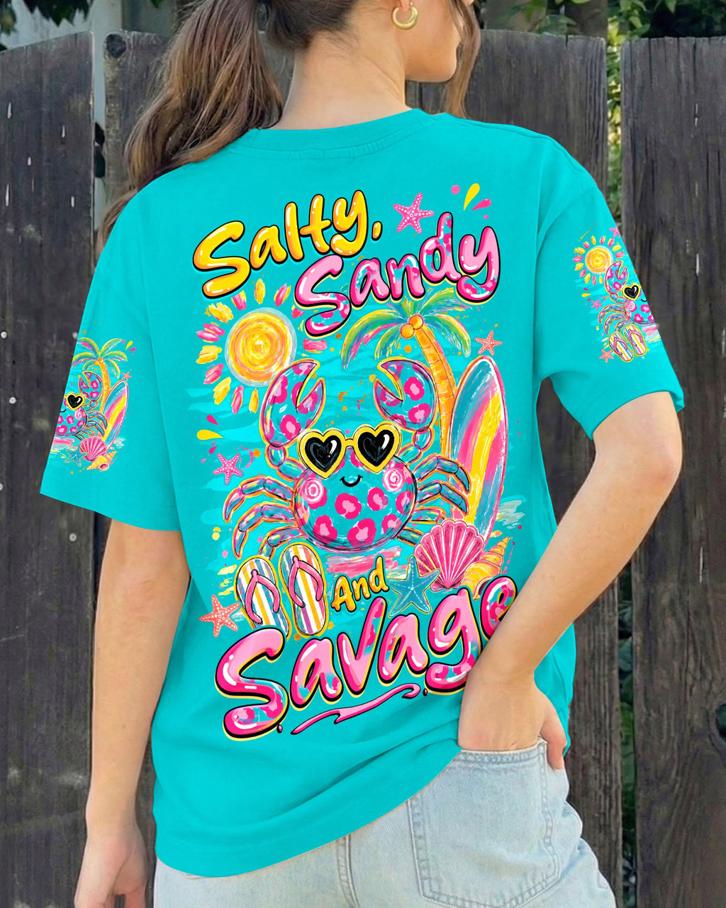 SALTY SANDY AND SAVAGE CRAB ALL OVER PRINT - TYQY1307263