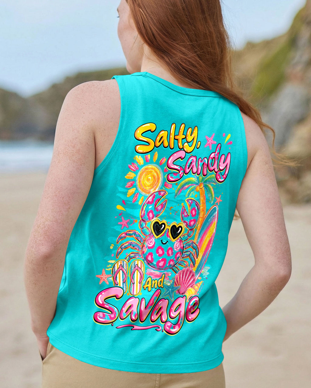 SALTY SANDY AND SAVAGE CRAB ALL OVER PRINT - TYQY1307263