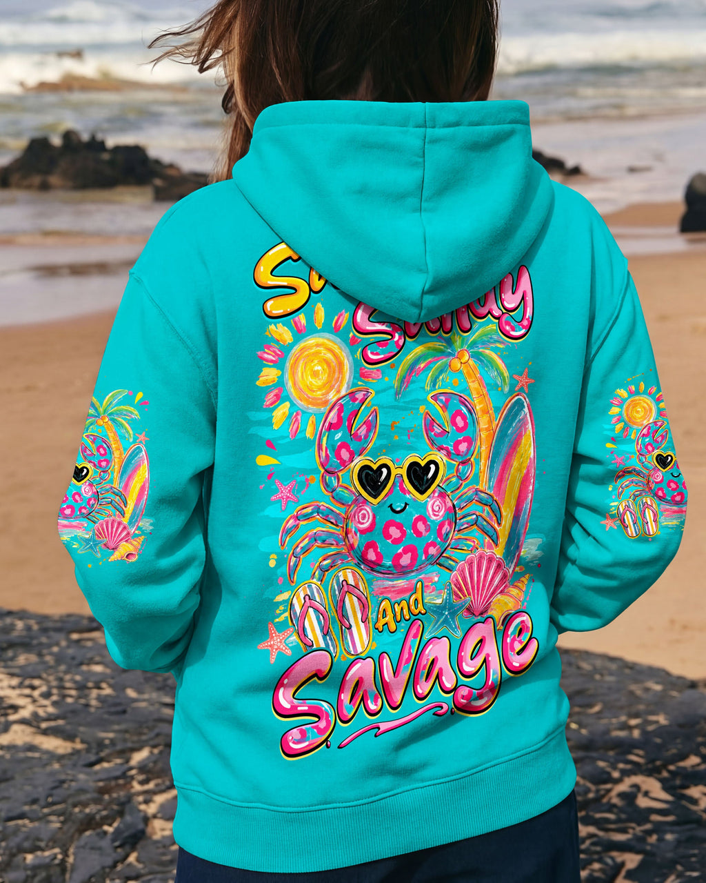 SALTY SANDY AND SAVAGE CRAB ALL OVER PRINT - TYQY1307263