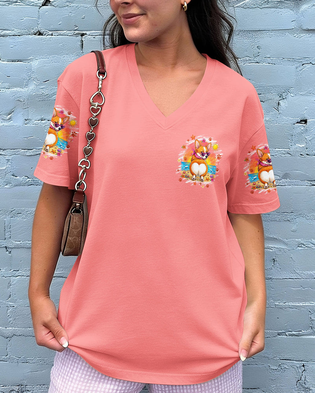 SUN'S OUT BUNS OUT CORGI DOG ALL OVER PRINT - TYQY1506262