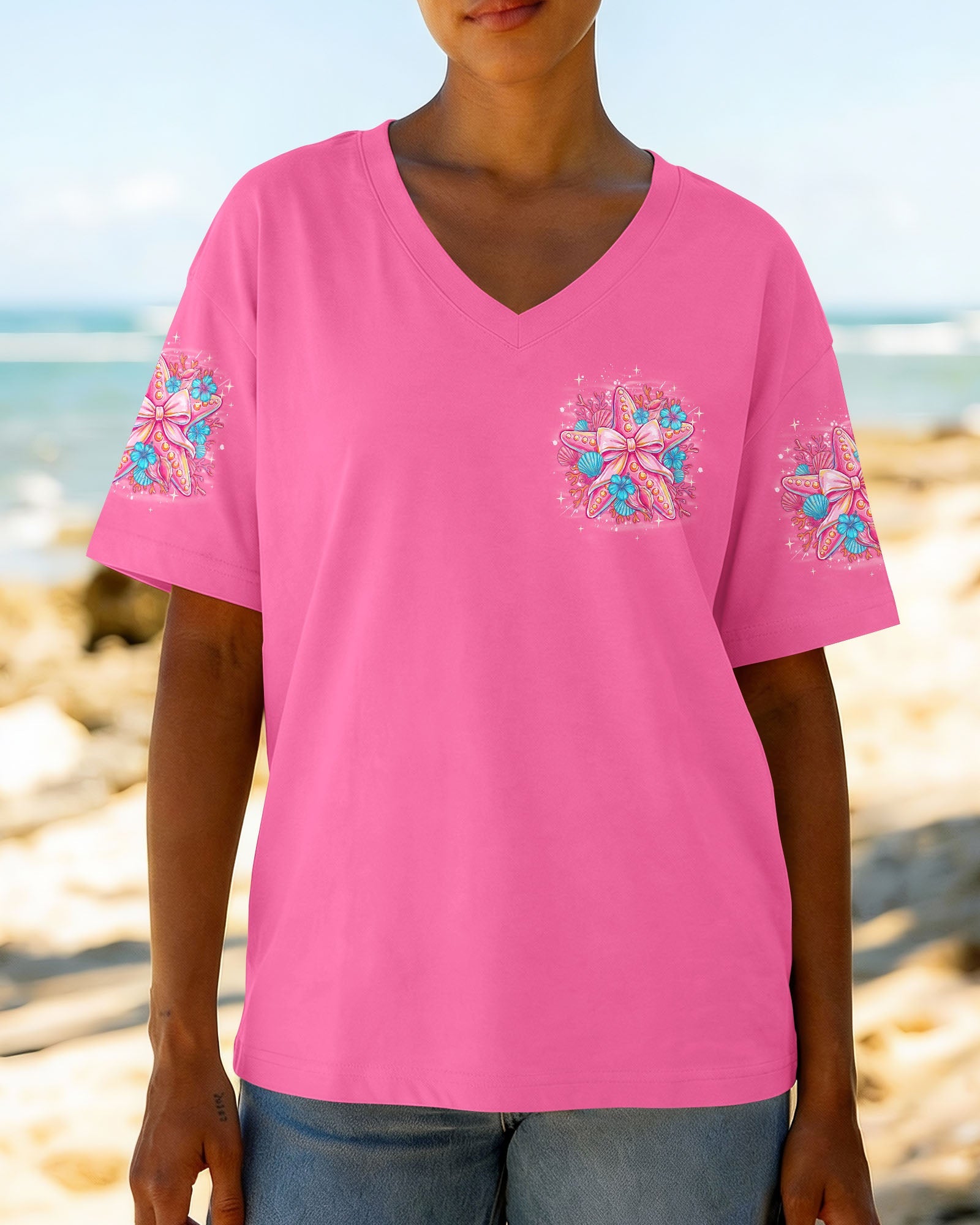 TAKE ME TO THE BEACH STARFISH ALL OVER PRINT - TYQY1606265