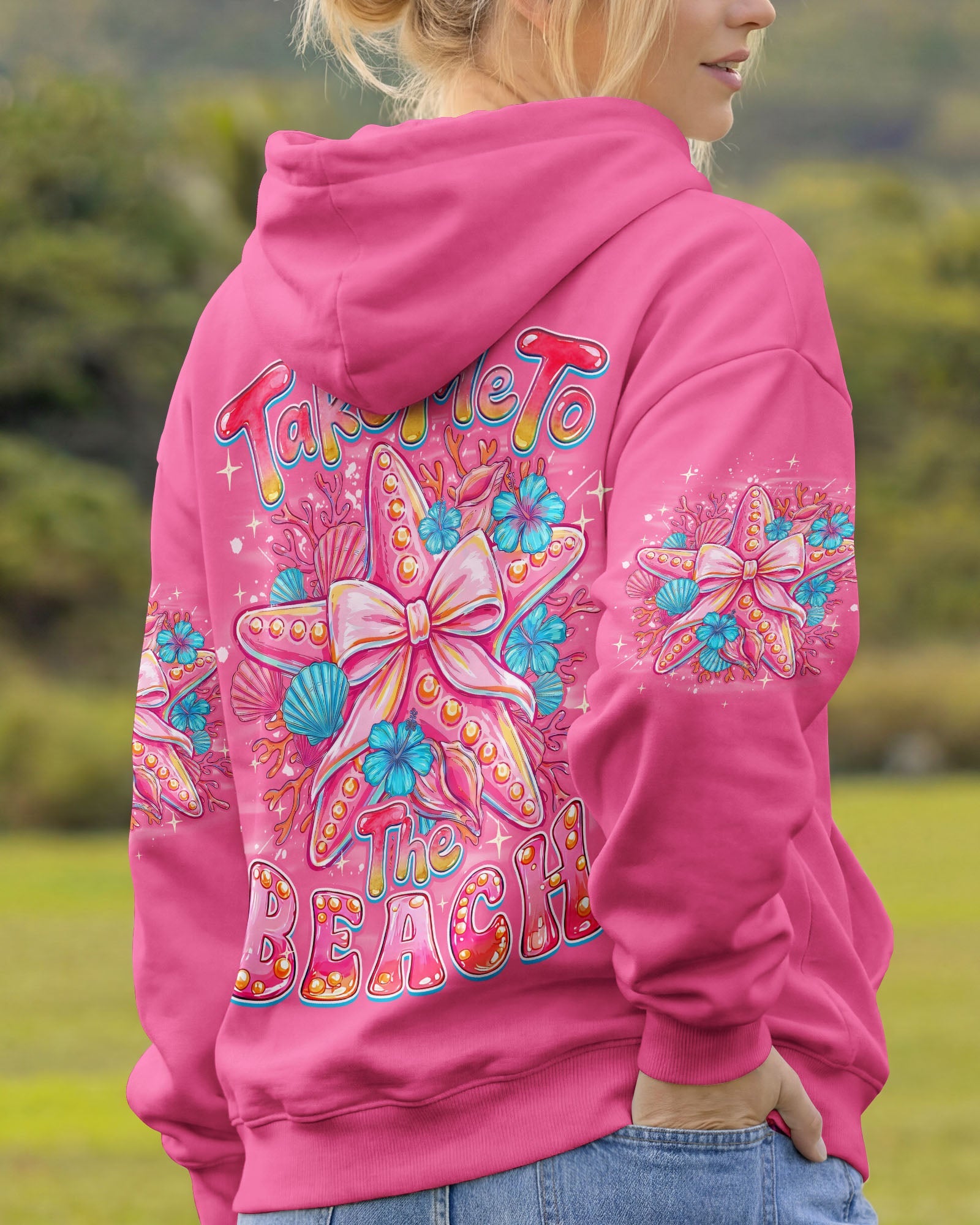 TAKE ME TO THE BEACH STARFISH ALL OVER PRINT - TYQY1606265