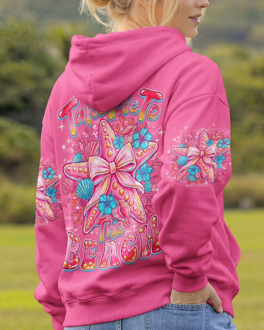 TAKE ME TO THE BEACH STARFISH ALL OVER PRINT - TYQY1606265