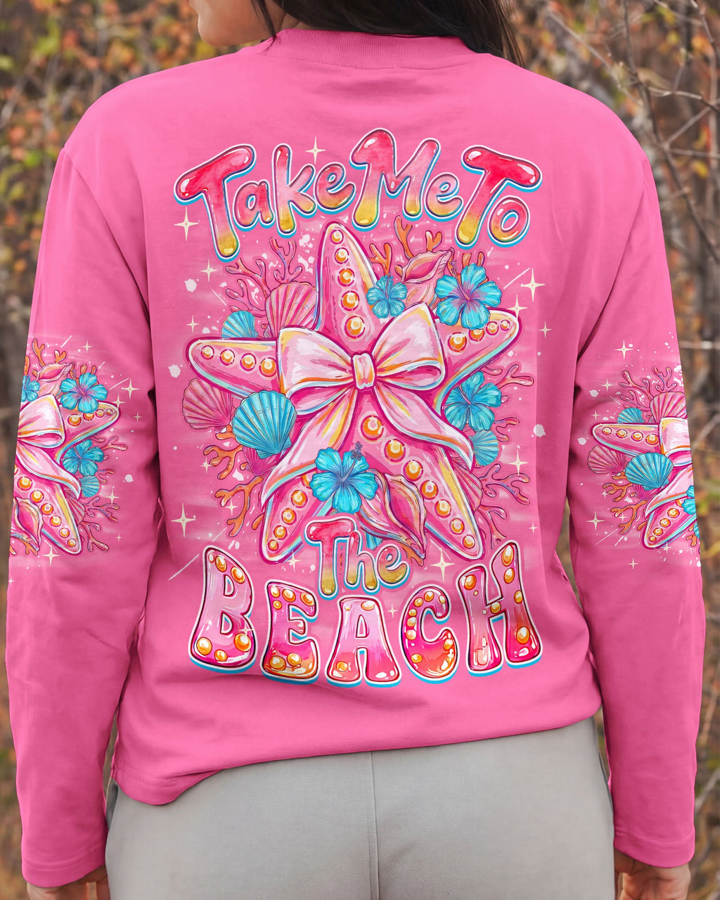 TAKE ME TO THE BEACH STARFISH ALL OVER PRINT - TYQY1606265