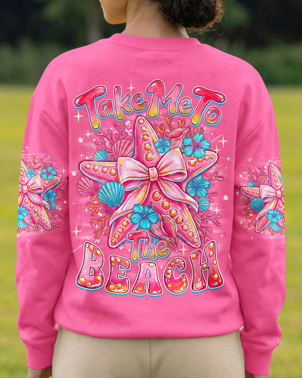 TAKE ME TO THE BEACH STARFISH ALL OVER PRINT - TYQY1606265