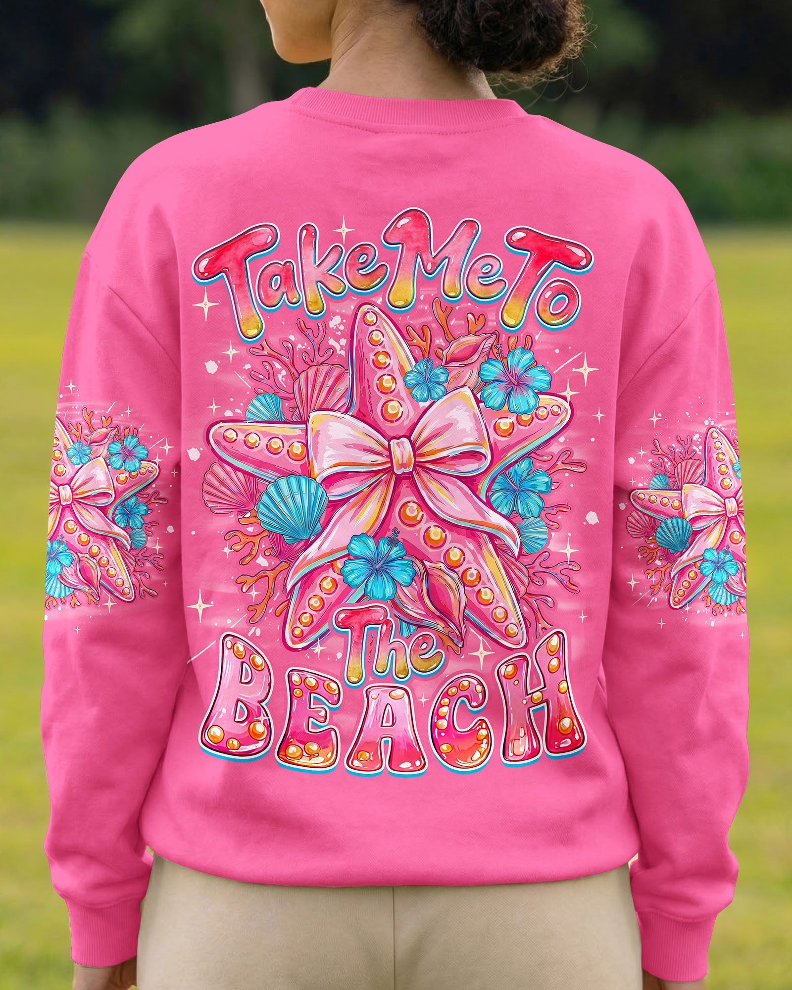 TAKE ME TO THE BEACH STARFISH ALL OVER PRINT - TYQY1606265