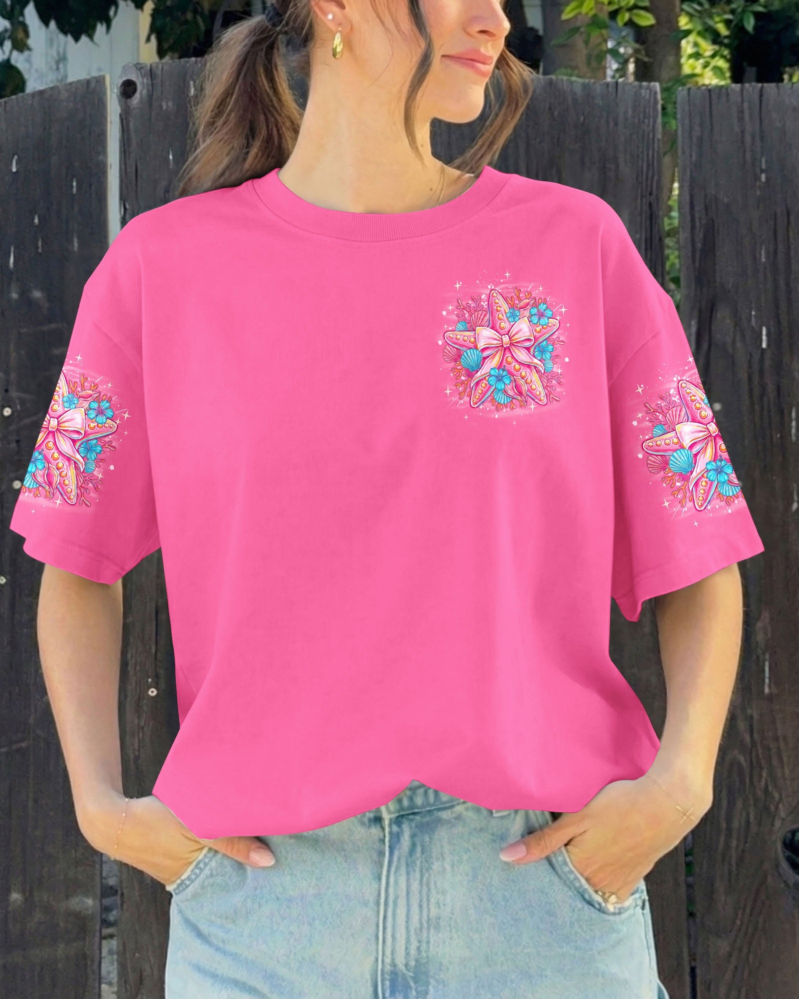TAKE ME TO THE BEACH STARFISH ALL OVER PRINT - TYQY1606265