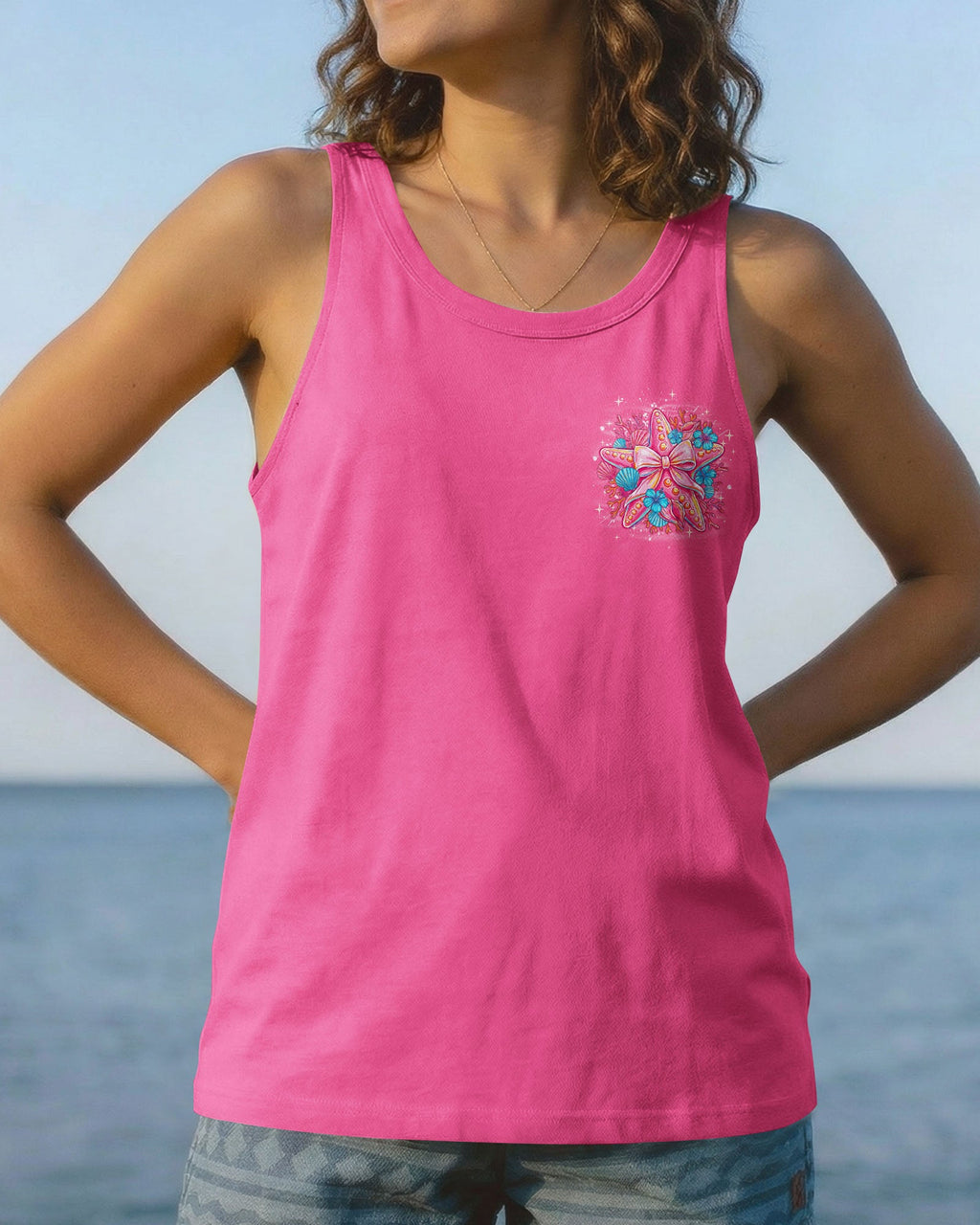 TAKE ME TO THE BEACH STARFISH ALL OVER PRINT - TYQY1606265