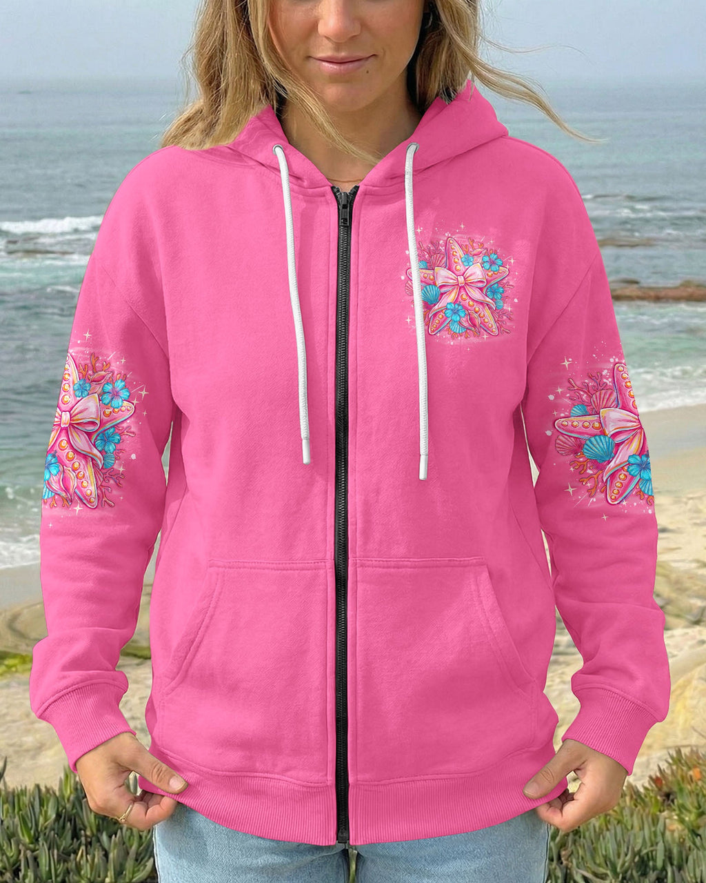 TAKE ME TO THE BEACH STARFISH ALL OVER PRINT - TYQY1606265