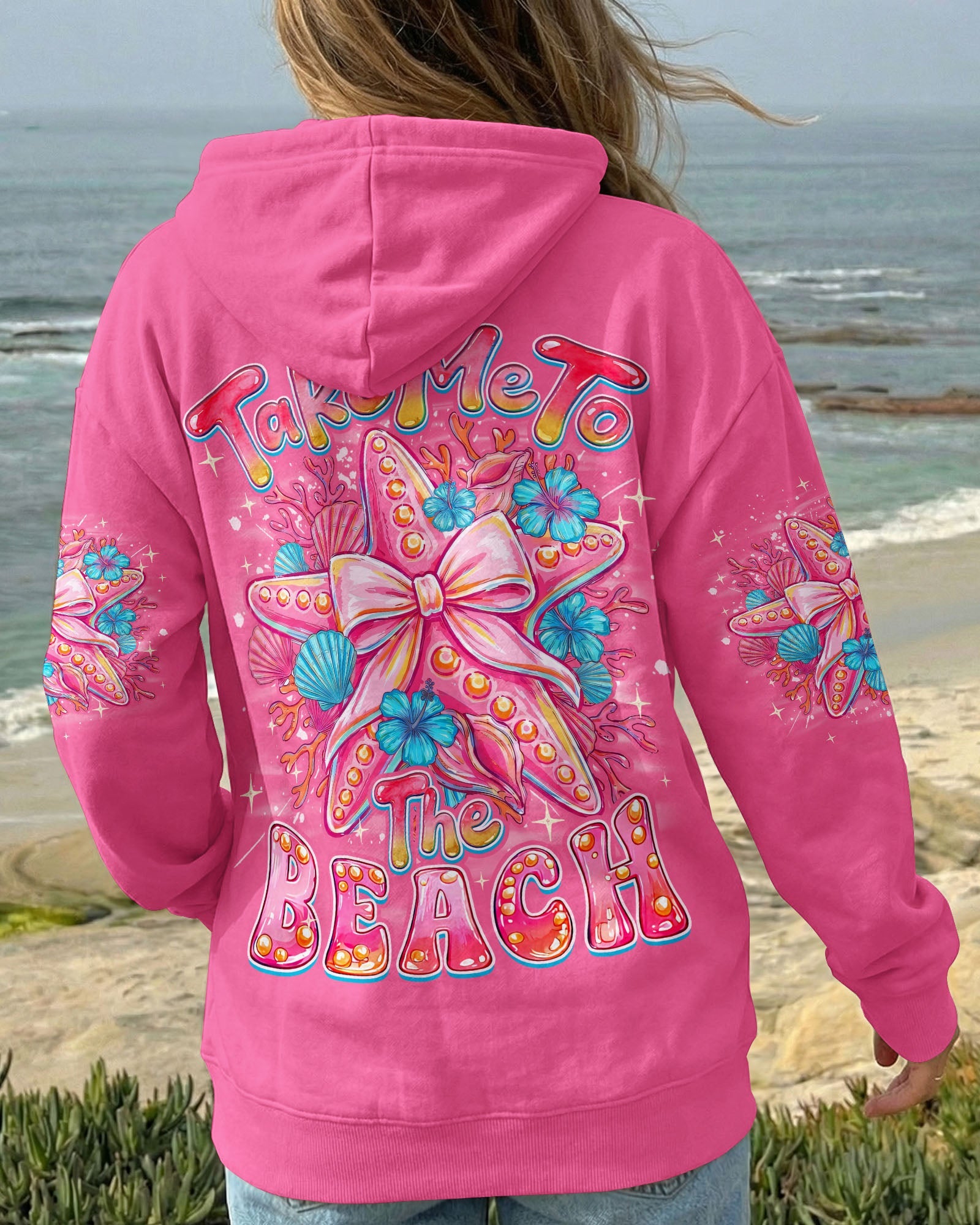 TAKE ME TO THE BEACH STARFISH ALL OVER PRINT - TYQY1606265