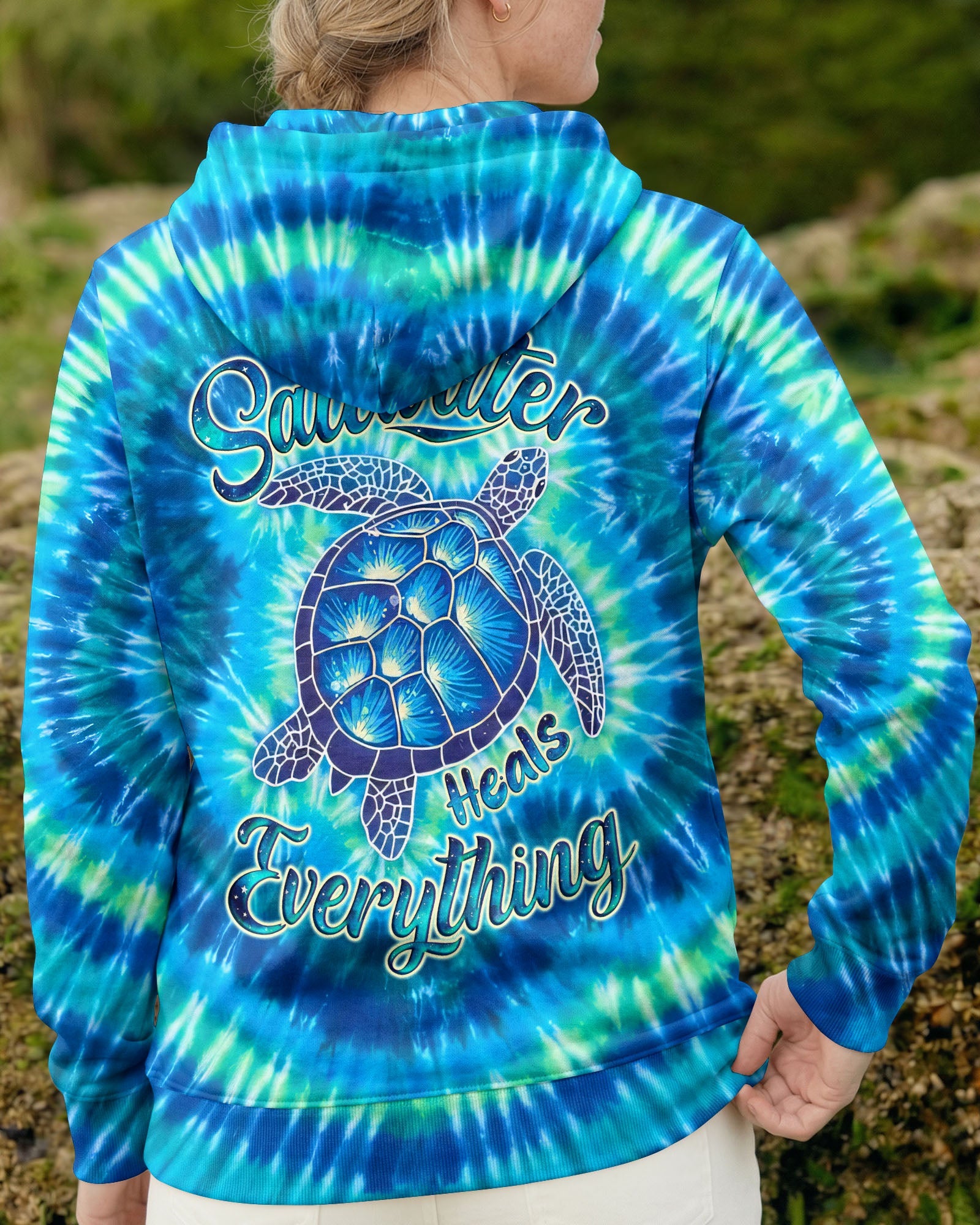 SALTWATER HEALS EVERYTHING TURTLE ALL OVER PRINT - TYQY1805261