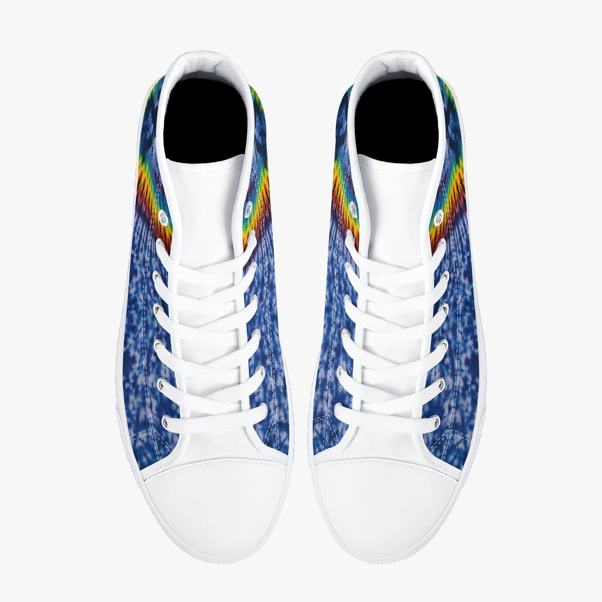 BIGFOOT V COLORFUL PATTERN HIGH TOP CANVAS SHOES   - TLNO1505262