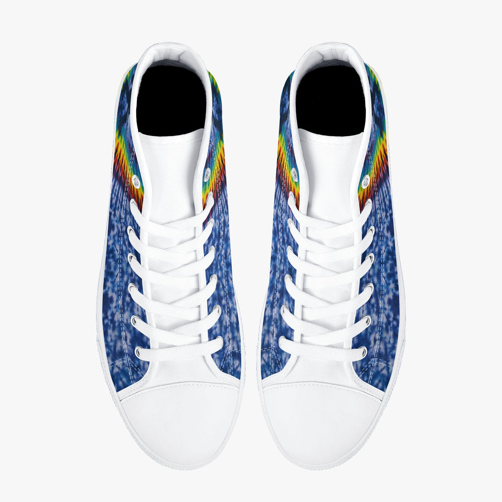 BIGFOOT V COLORFUL PATTERN HIGH TOP CANVAS SHOES   - TLNO1505262