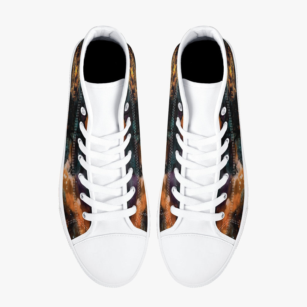 MAKING MEMORIES ONE CAMPFIRE AT A TIME BIGFOOT HIGH TOP CANVAS SHOES - TLNO2409245 jet