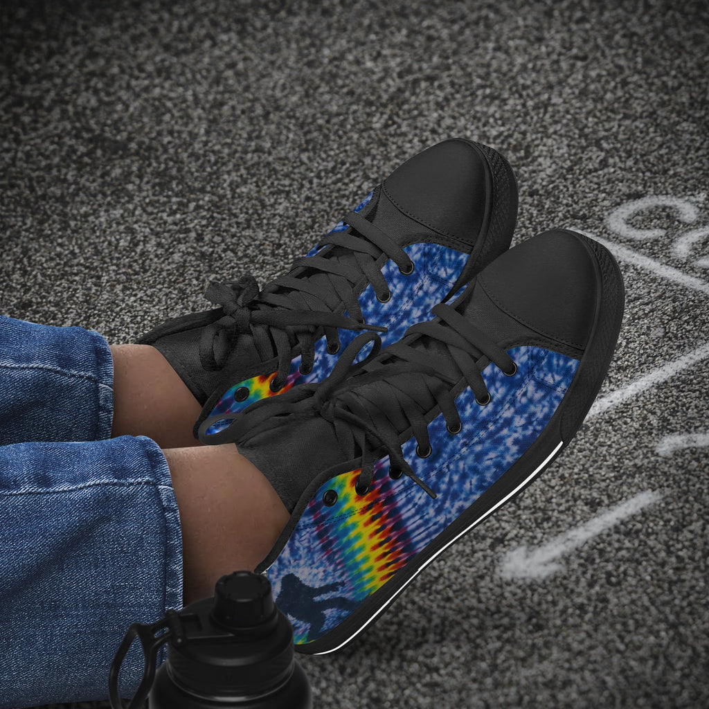 BIGFOOT V COLORFUL PATTERN HIGH TOP CANVAS SHOES   - TLNO1505262