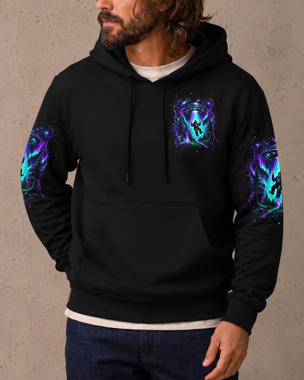 GOTTA GO VIBES ARE OFF BIGFOOT AURORA ALL OVER PRINT  - TLHG2306262