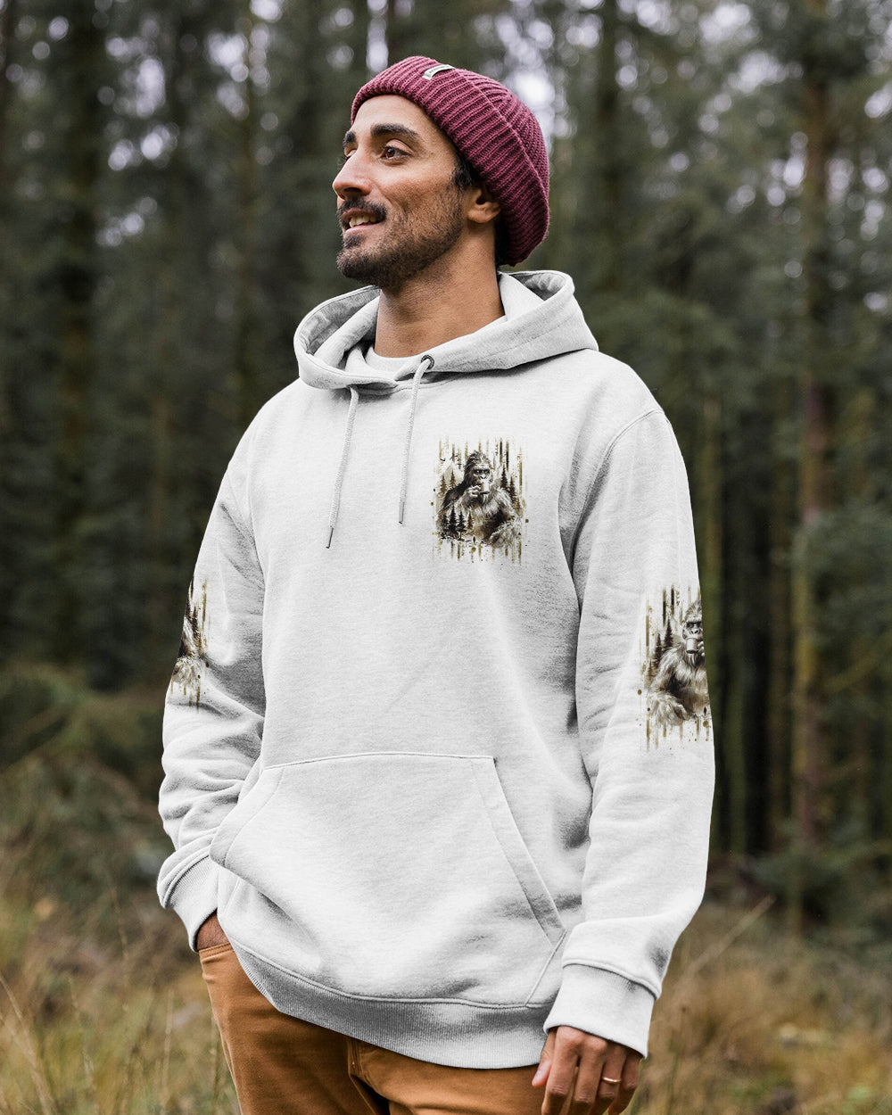 THE CLOSER I GET TO NATURE BIGFOOT ALL OVER PRINT - TLHG0106262