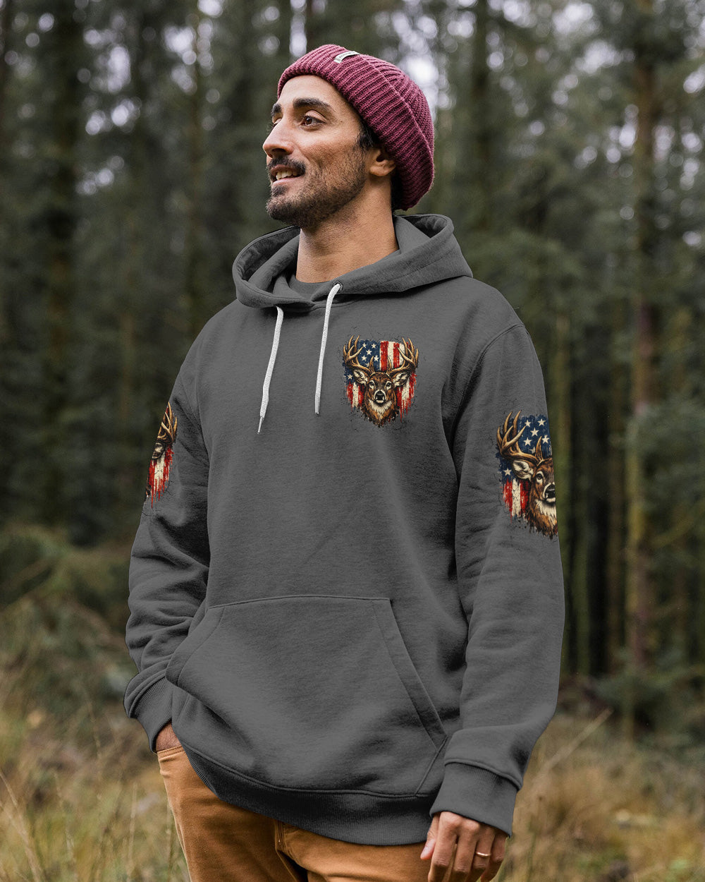 IF THIS FLAG OFFENDS YOU I'LL HELP YOU PACK DEER HUNTING  ALL OVER PRINT - TLTW0804262