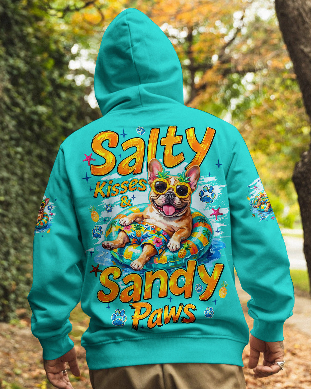 SALTY KISSES AND SANDY PAWS FRENCH BULLDOG ALL OVER PRINT - TYQY2905262