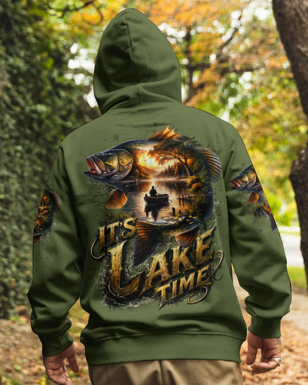 IT'S LAKE TIME FISHING ALL OVER PRINT - TLTW1305263