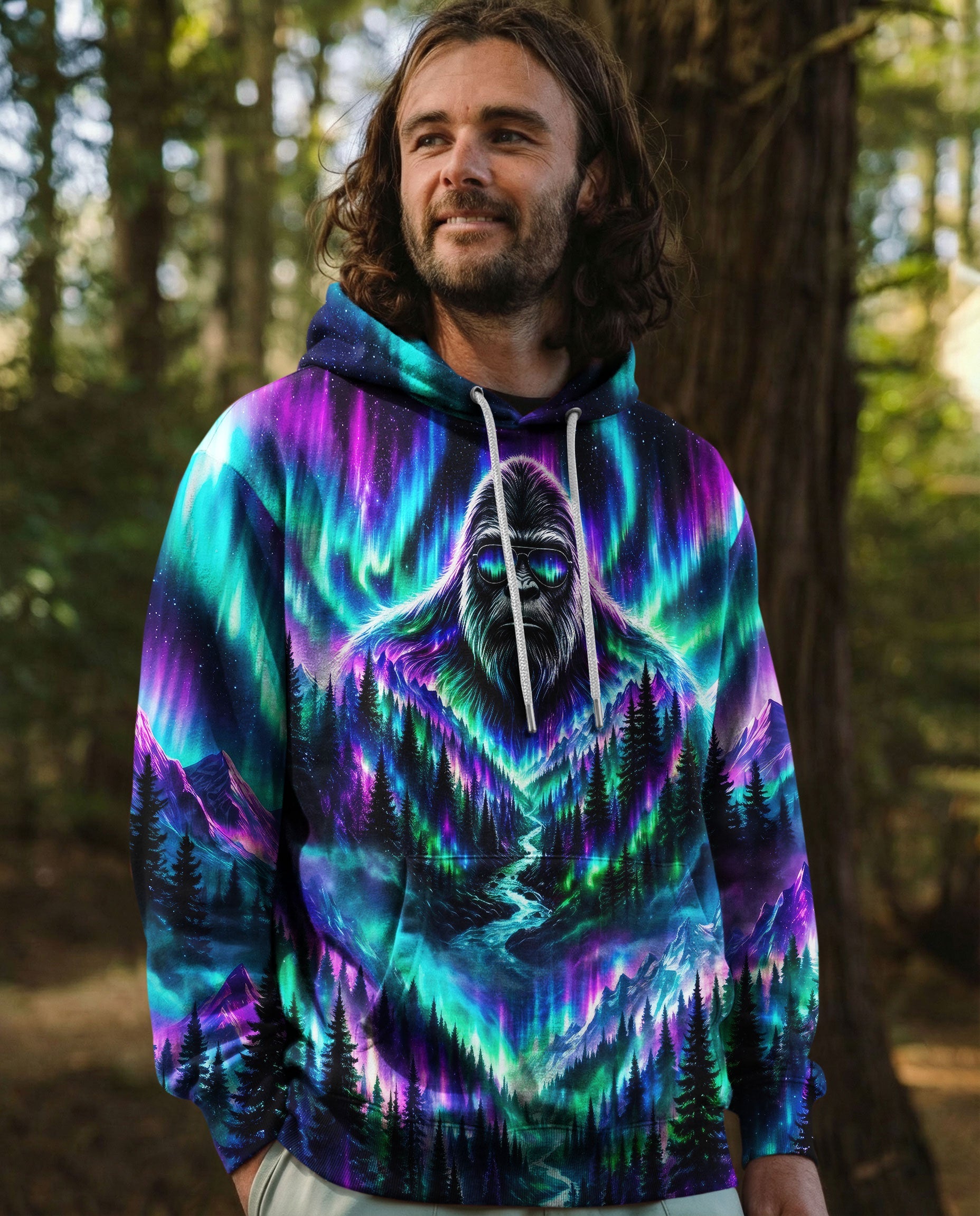 BIGFOOT FOREST  AURORA ALL OVER PRINT - TLNO2206263