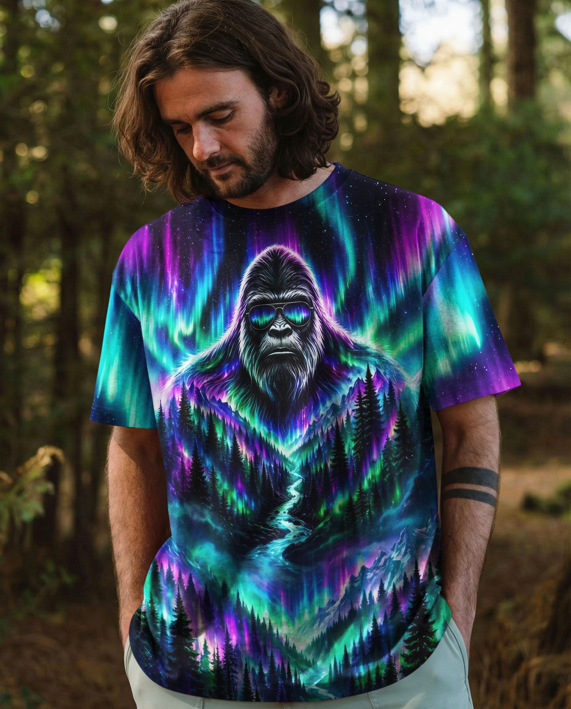 BIGFOOT FOREST  AURORA ALL OVER PRINT - TLNO2206263