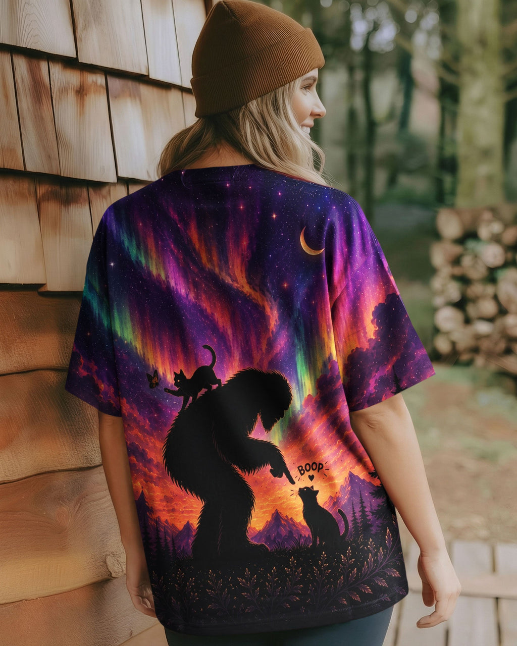 BOOP BIGFOOT CAT AURORA ALL OVER PRINT - TLNO0707261
