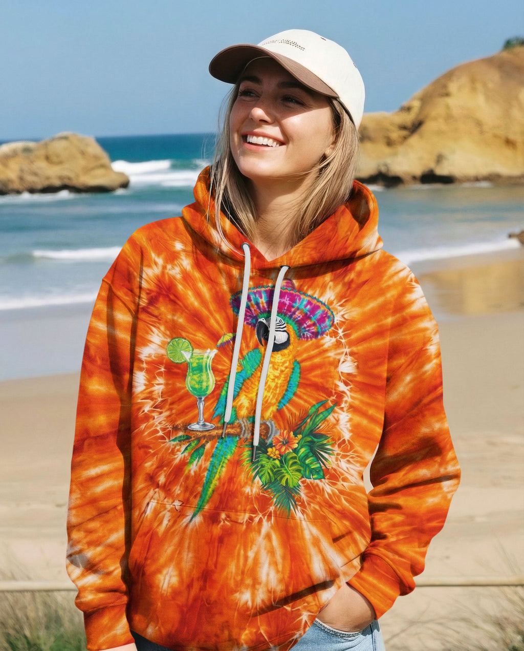 POLLY WANTS A COCKTAIL PARROT ALL OVER PRINT  - TLNO1404262