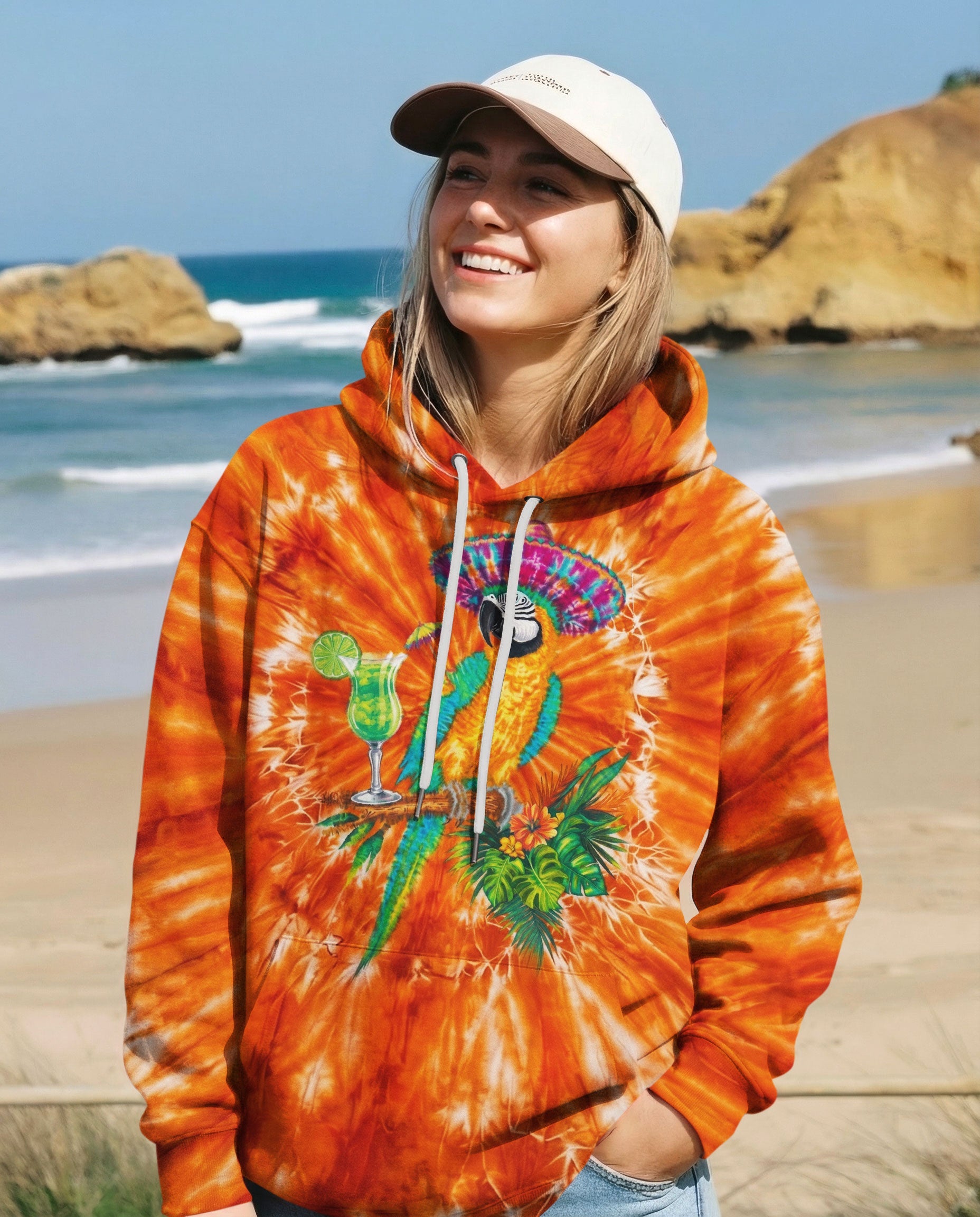 POLLY WANTS A COCKTAIL PARROT ALL OVER PRINT  - TLNO1404262