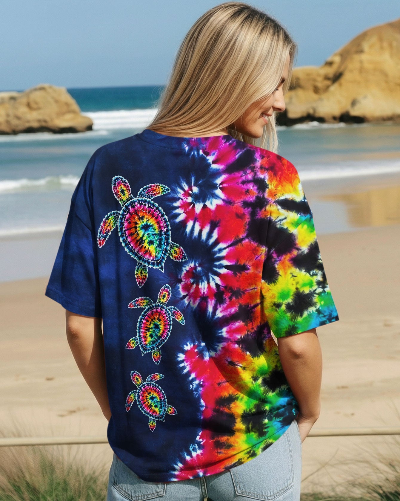 TURTLE WAVES SWIRL ALL OVER PRINT  - TLNO0406261
