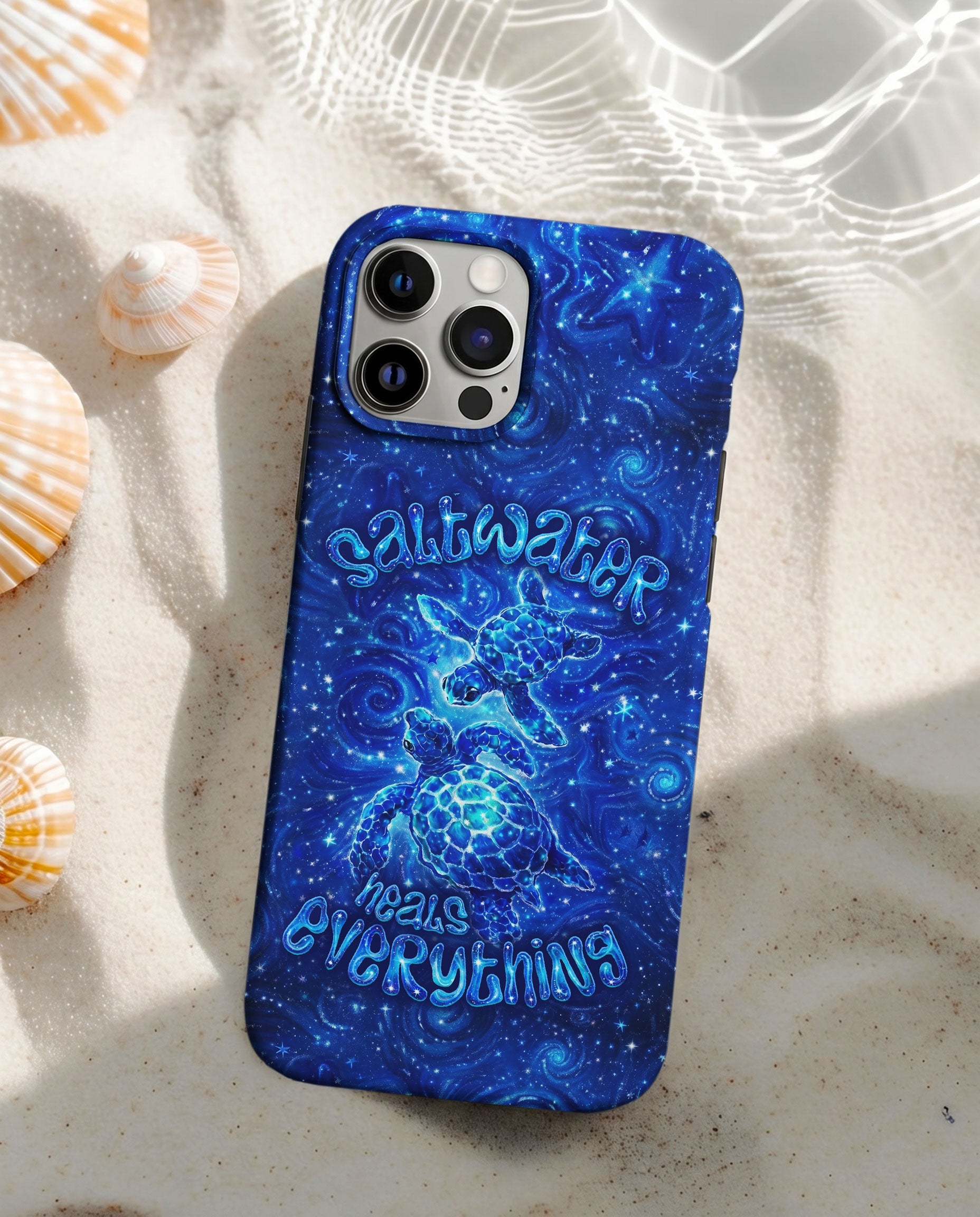 SALTWATER HEALS EVERYTHING TURTLE PHONE CASE  - TLNO2304261