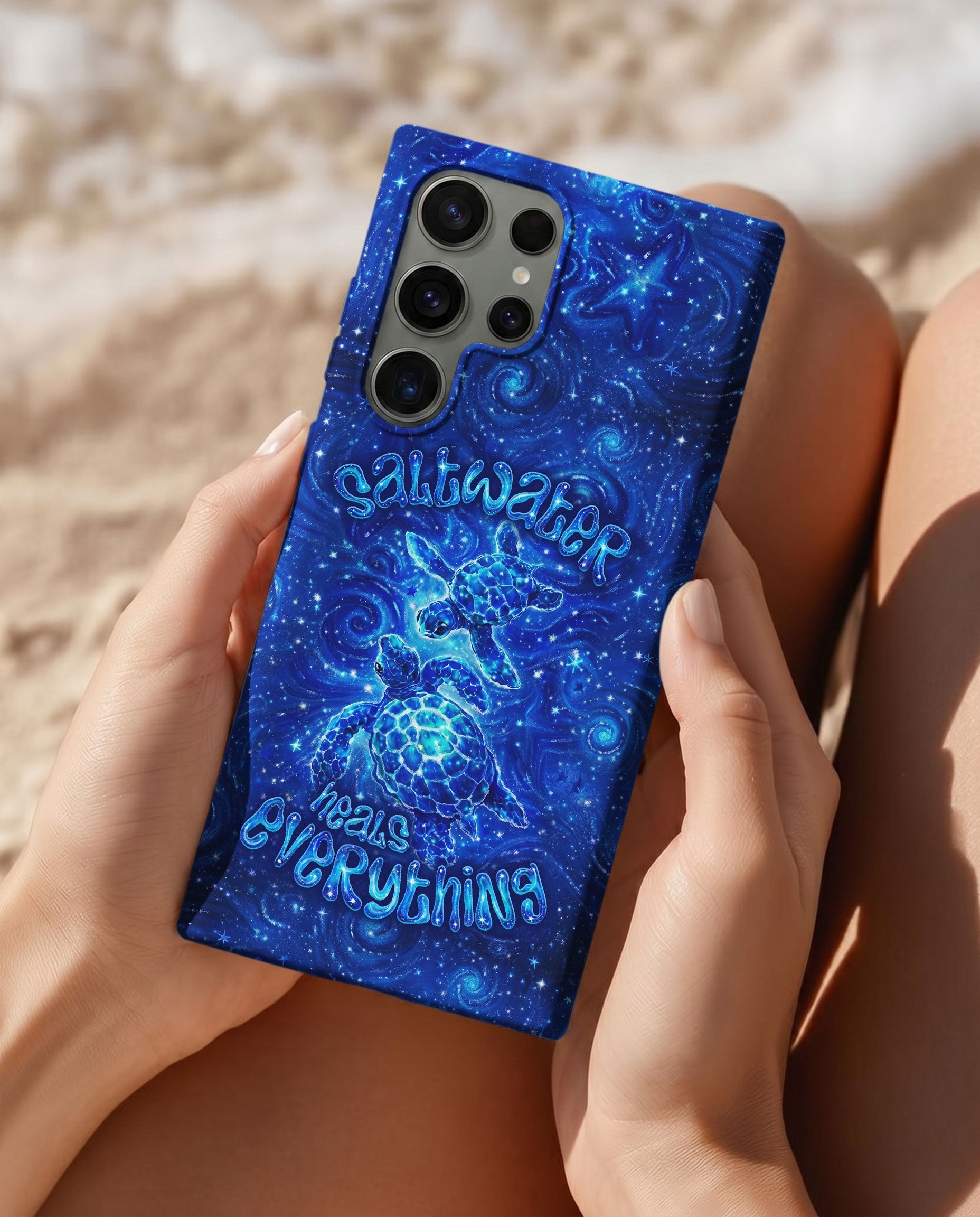 SALTWATER HEALS EVERYTHING TURTLE PHONE CASE  - TLNO2304261