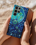 SEA TURTLE BLUE OCEAN STAINED GLASS PATTERN  PHONE CASE  - TLNO2904265