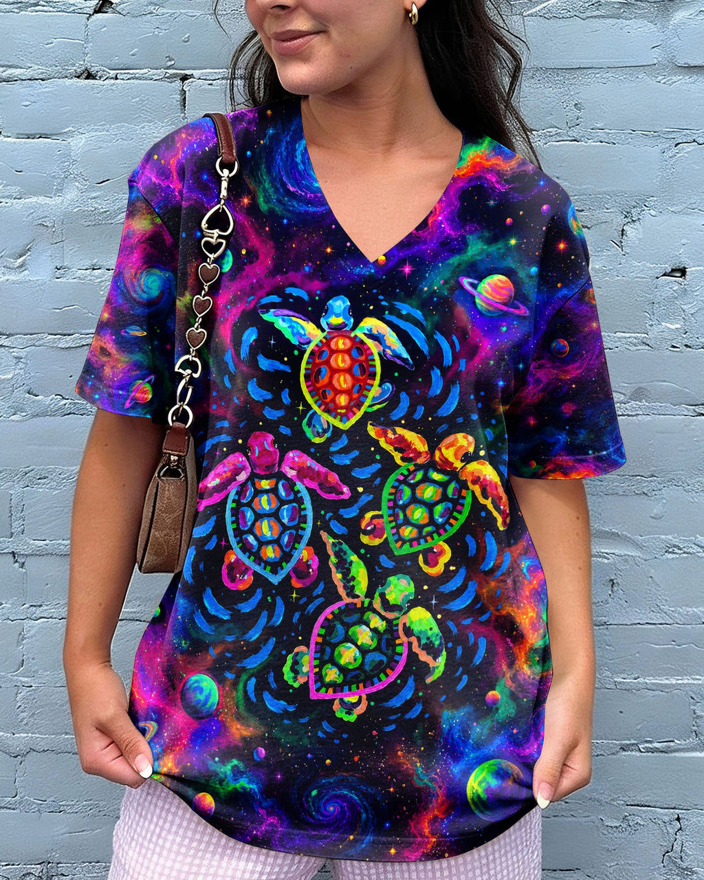 COSMIC SEA TURTLE GALAXY SWIRL ALL OVER PRINT - RI1105264