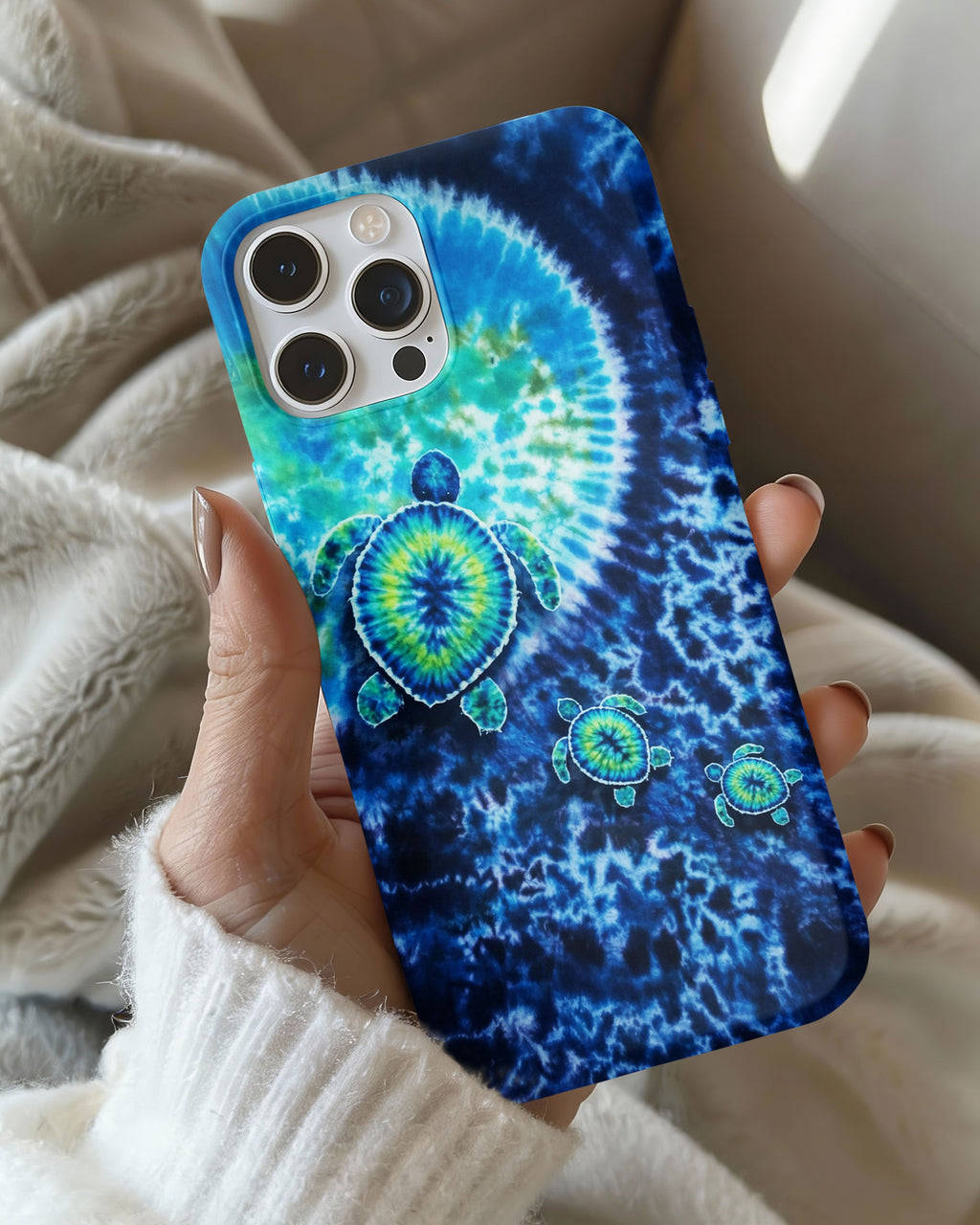 SEA TURTLE BLUE OCEAN SWIRL PHONE CASE  - TLNO1304265