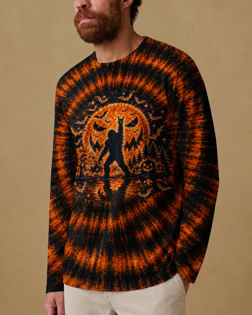 HELLO DARKNESS MY OLD FRIEND BIGFOOT HALLOWEEN ALL OVER PRINT - TLTW1707263