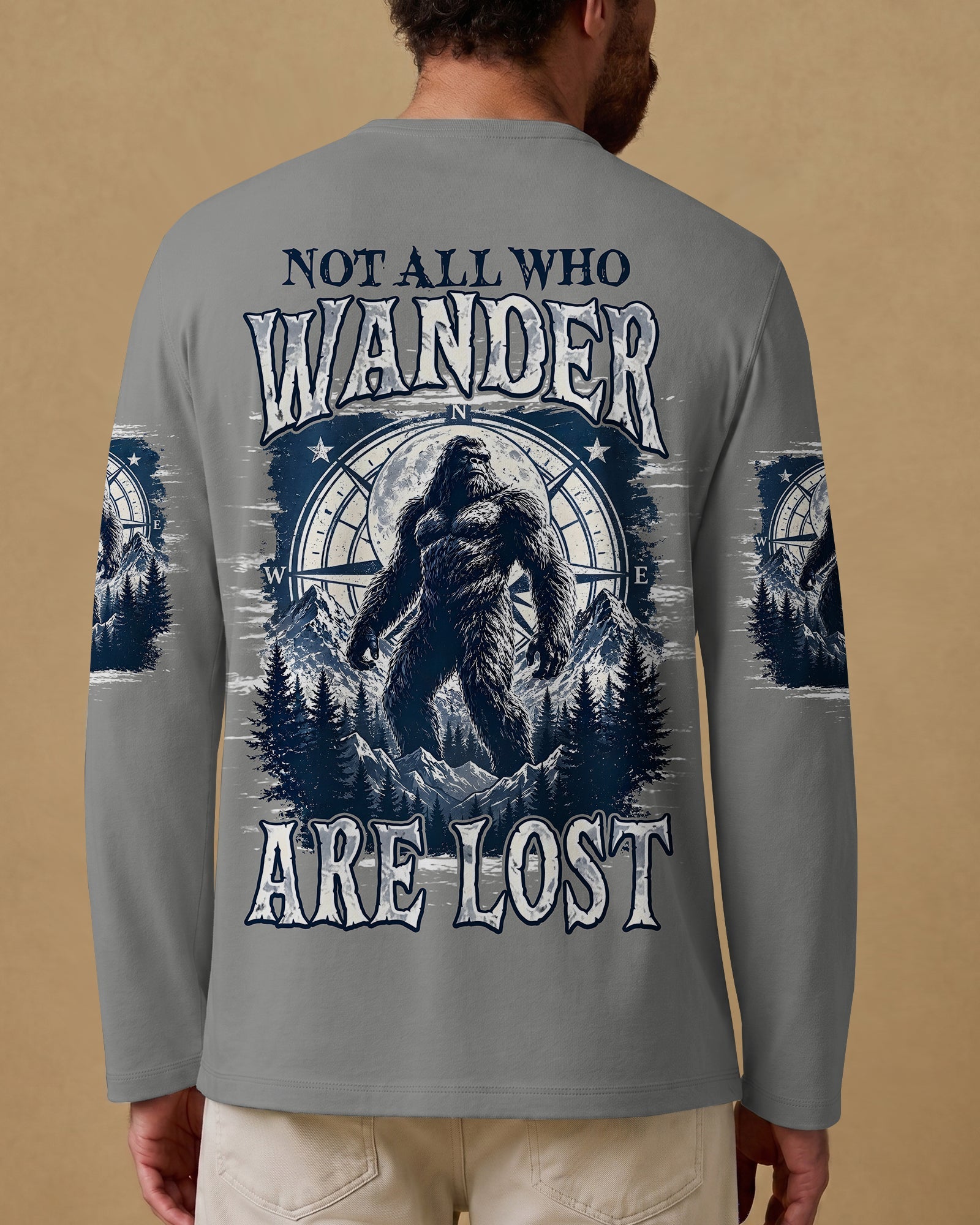 NOT ALL WHO WANDER ARE LOST BIGFOOT ALL OVER PRINT - TYPQ0907261