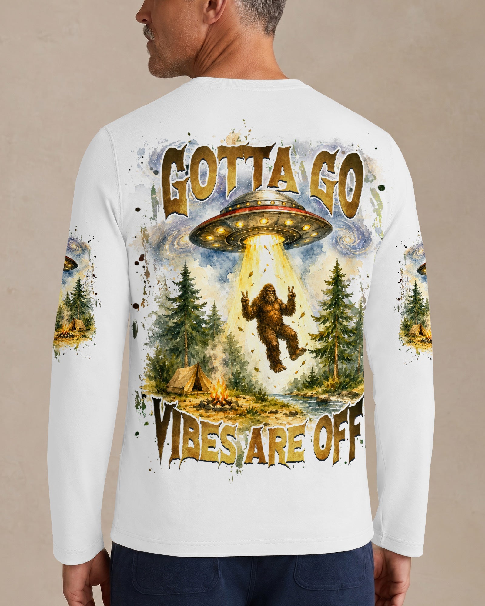 GOTTA GO VIBES ARE OFF BIGFOOT ALL OVER PRINT  - TLHG2206264