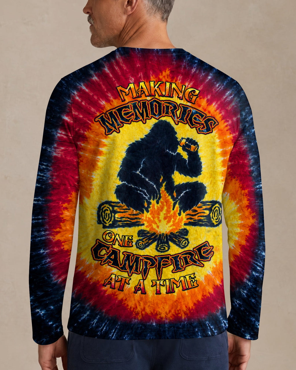 MAKING MEMORIES ONE CAMPFIRE AT A TIME BIGFOOT ALL OVER PRINT - TLHN1307262