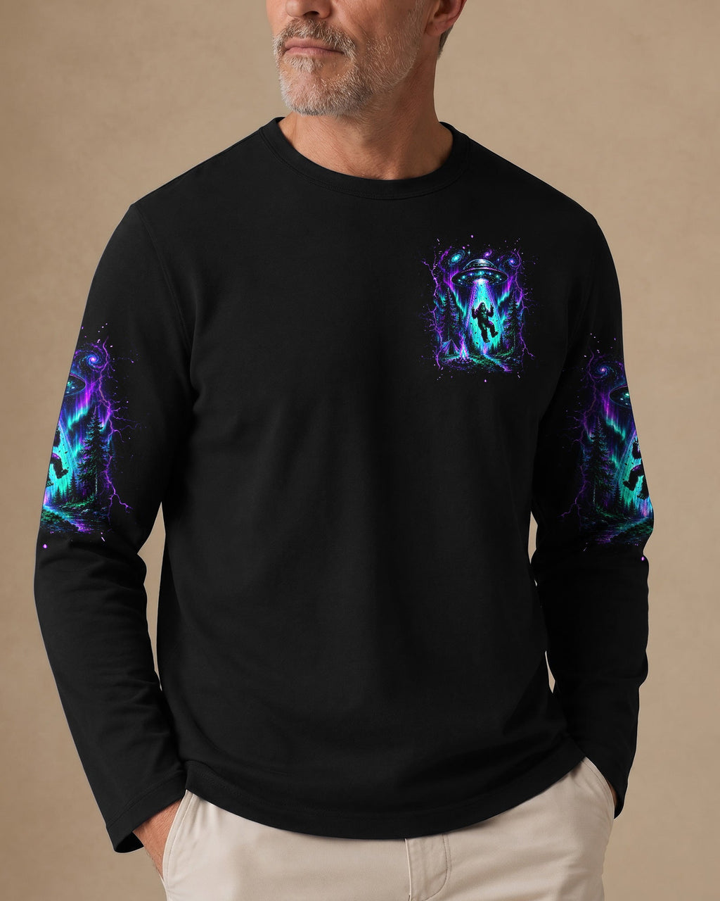 GOTTA GO VIBES ARE OFF BIGFOOT AURORA ALL OVER PRINT  - TLHG2306262