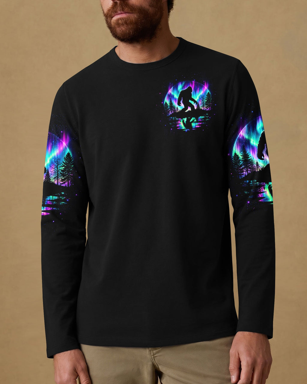 AND INTO THE FOREST I GO BIGFOOT AURORA ALL OVER PRINT -  TLTW2306261