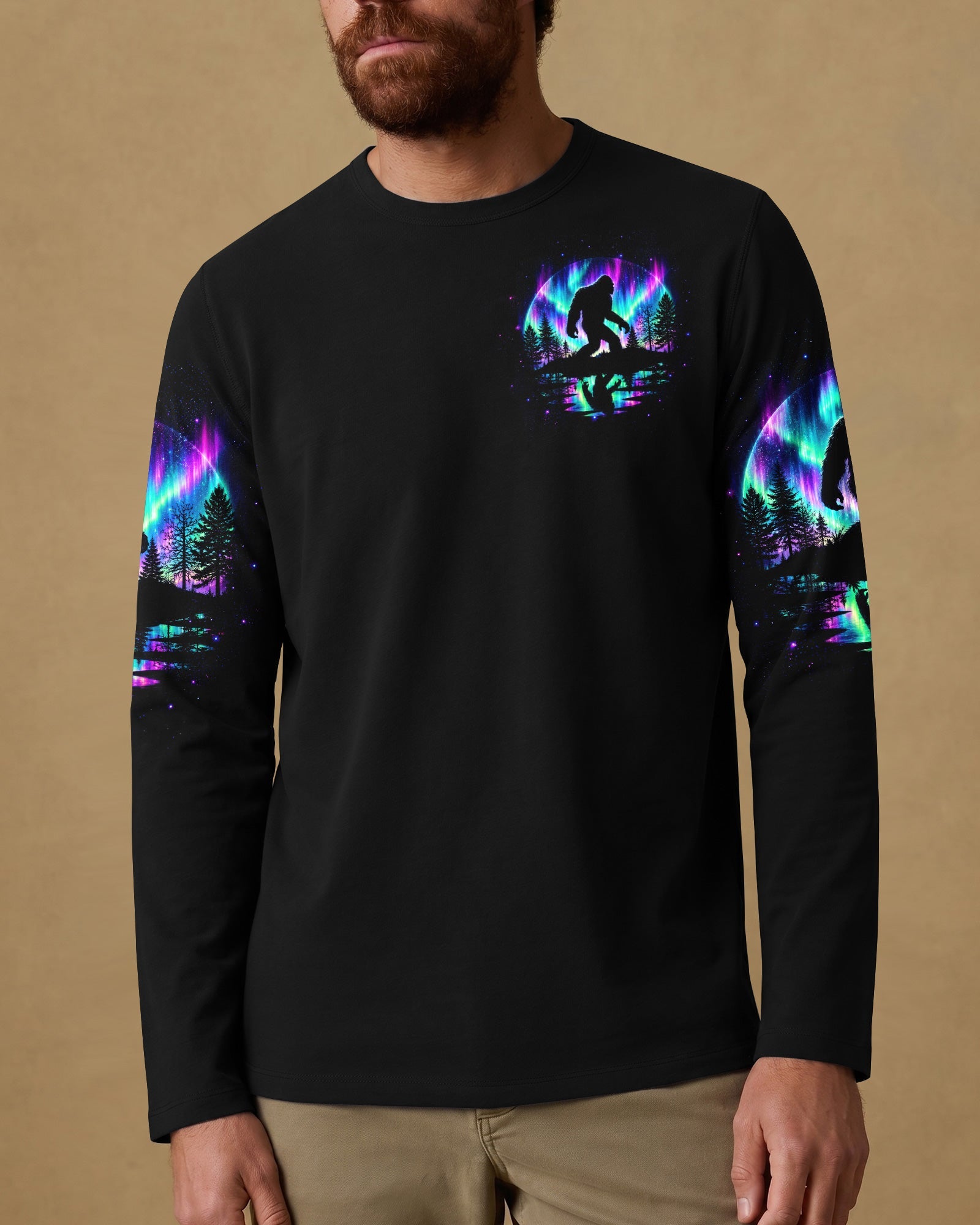 AND INTO THE FOREST I GO BIGFOOT AURORA ALL OVER PRINT -  TLTW2306261