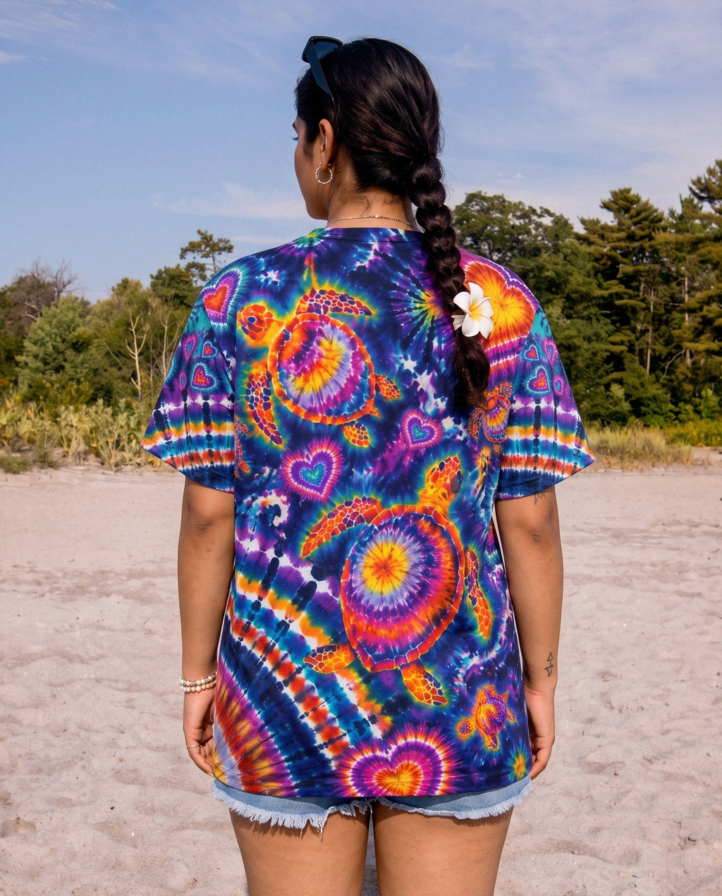 RADIANT SEA TURTLE HEARTS COLORFUL ALL OVER PRINT- KMTM0107261
