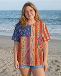 SEA TURTLE COASTAL PATCHWORK ALL OVER PRINT - KMTM3006261