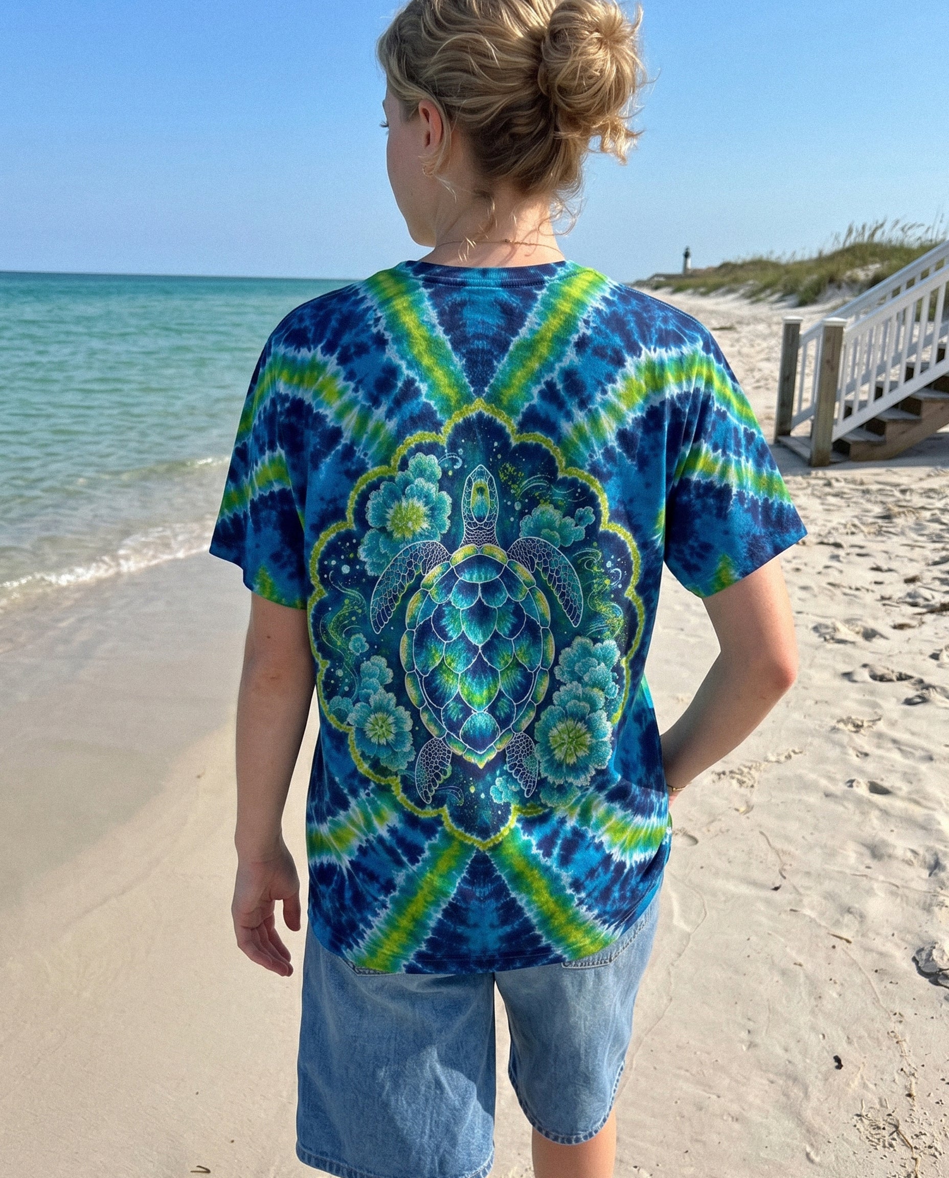 SEA TURTLE OCEAN BLOOM ALL OVER PRINT - KMTM1806263