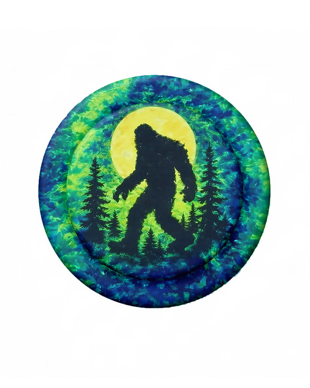 BIGFOOT IN THE FOREST GREEN BLUE SWIRL MAGSAFE PHONE GRIP  - TLNO0505262