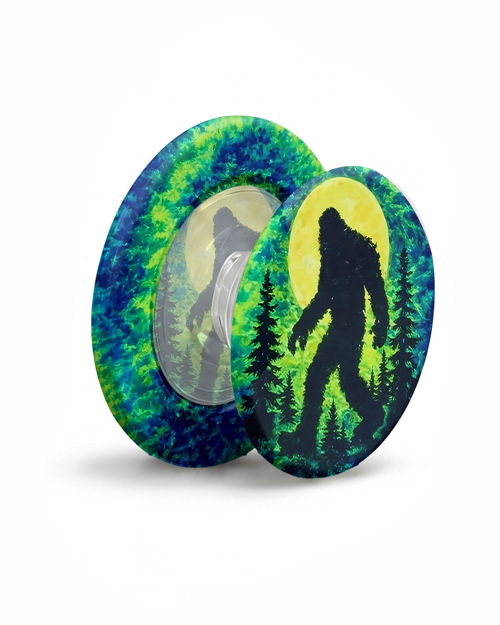 BIGFOOT IN THE FOREST GREEN BLUE SWIRL MAGSAFE PHONE GRIP  - TLNO0505262